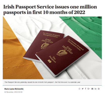 移民‖爱尔兰百万富翁数量激增2.5倍，移民申请创纪录！护照签发量破百万！插图10
