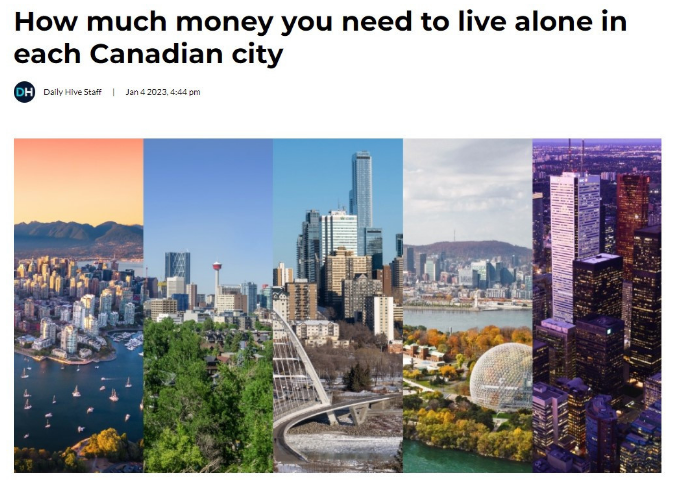 移民‖加拿大五大城市生活成本汇总，看看哪个更适合你？